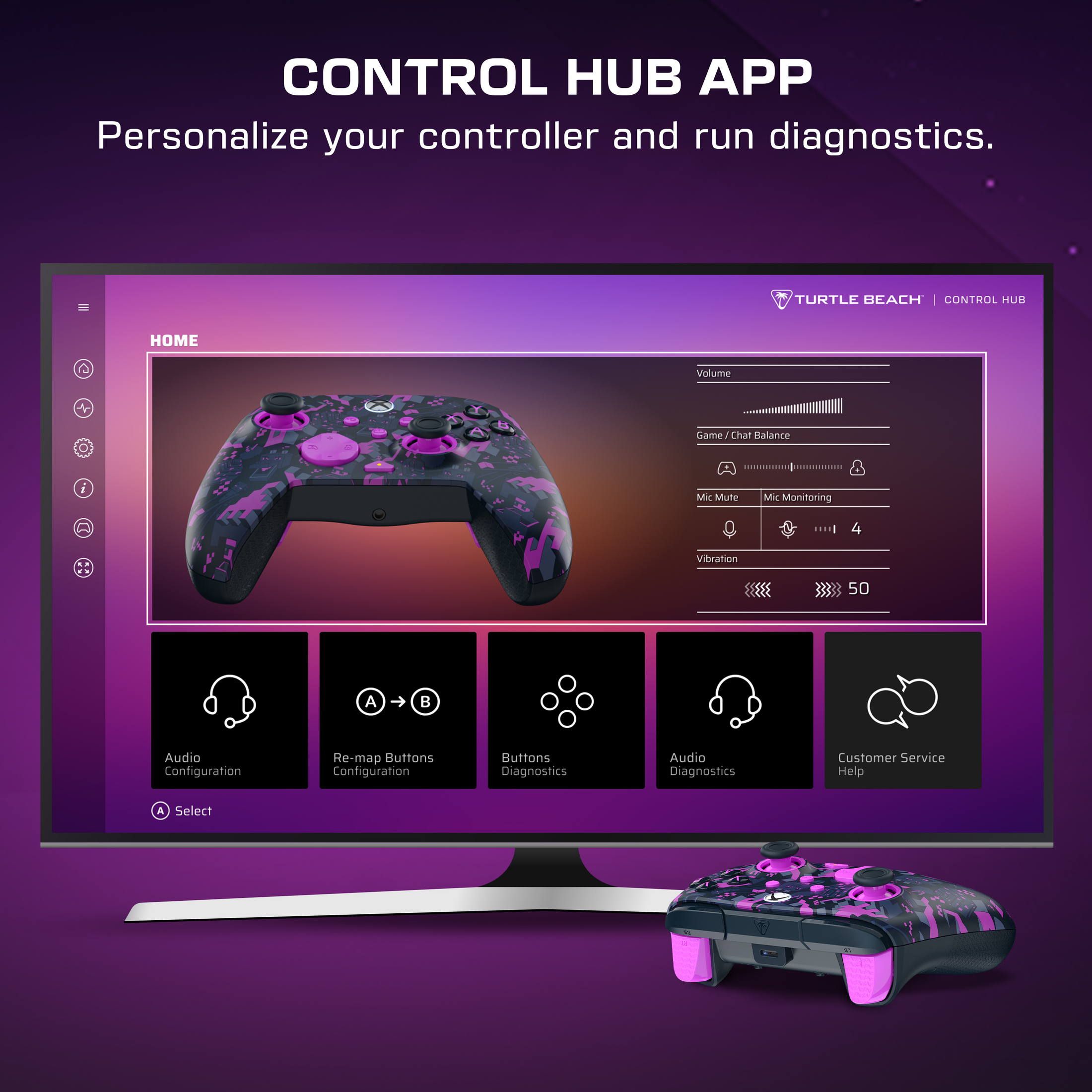 Turtle Beach Rematch Wireless RGB Gaming Controller (Minecraft) for XBOX Series X|S, XBOX One, & Windows 10/11 PC