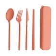 thumbnail image 1 of TIMIFIS Camping Tableware Wheats Straw Knife, Fork and Spoon Three-Piece Set, Camping Out Convenient Tableware Set, Children's Tableware Gifts Camping & Hiking, 1 of 5