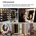 thumbnail image 3 of POINTERTECK USB Powered LED String Lights Dressing Table Self-Adhesive Vanity Mirror Bulb Bedroom Restroom Beauty Salon Makeup Lighting, 3 of 8
