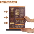 thumbnail image 4 of Acrylic Sign Holder 4 Pack, 8.5x11 Inches T Shaped Desktop Menu Display Stand Suitable for Restaurants, Office  Clear, 4 of 6
