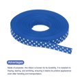 thumbnail image 3 of Uxcell Grosgrain Ribbons with White Dots Ribbon Bow Decoration Crafts Gift Wrapping Wedding Blue 25 Yards 3/8 Inch, 3 of 7