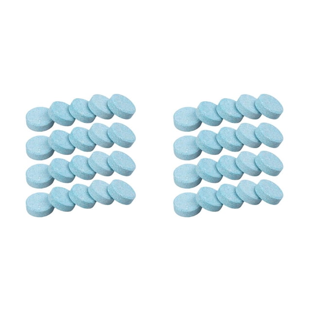 Decodeary 20pcs Solid Washer Effervescent Glass Washing Tools Durable Kitchen Tablets Cleaners Long-lasting Accessory Supplies 2Set