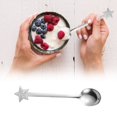 thumbnail image 2 of Binwennn Christmas Socks Stainless Steel Tableware Star Serving Type Tableware Eating Utensils Spoon Snowman Gold Senior Fashion, 2 of 8
