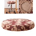 thumbnail image 3 of Housse de Chaise Ronde Bar Housse de Tabouret de Barbier Housses de Siège Élastiques Coussins de Chaise de Maison Housse de Tabouret pour Bar Maison Hôtel Rouge Brique, 3 of 8