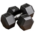 thumbnail image 1 of Soozier 2 x 50 lbs Dumbbells Weight Set for Home Gym Cardio Exercise, 1 of 10