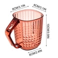 thumbnail image 3 of ABPWLY High Grade Transparent Imitation Crystal Toothbrush Cup with Holder for Bathroom Counter Hotel Style Modern Design, 3 of 5