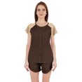 thumbnail image 1 of Inkmeso Solid 2 Pc Nightwear Set For Women Raglan Sleeves Button-Down Top & Shorts Sleepwear-52, 1 of 7