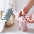 thumbnail image 4 of EeaseCA 400ML Round Carved Refillable Empty Plastic Pressing Container Bottles Cream Lotion Dispenser for Shower Gel Hand Washer DIY, 4 of 8