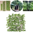thumbnail image 3 of Retractable Garden Fence with Artificial Leaves Edging Border Panel - Sweet Potato Leaves, 3 of 8
