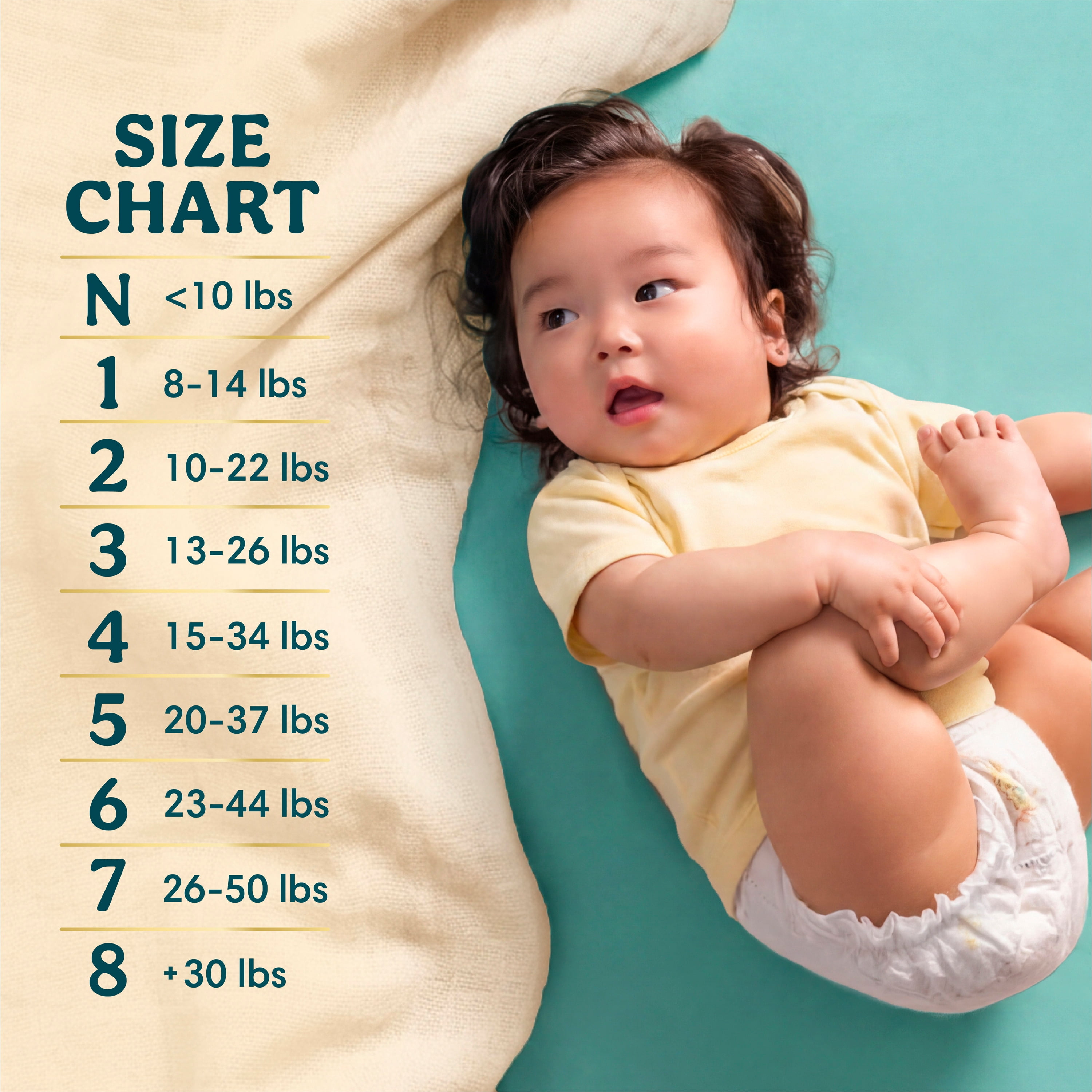 Pampers Swaddlers Diapers, S2 (10-22 lbs), Count, Absorbent, Keeps Baby Dry and Comfortable