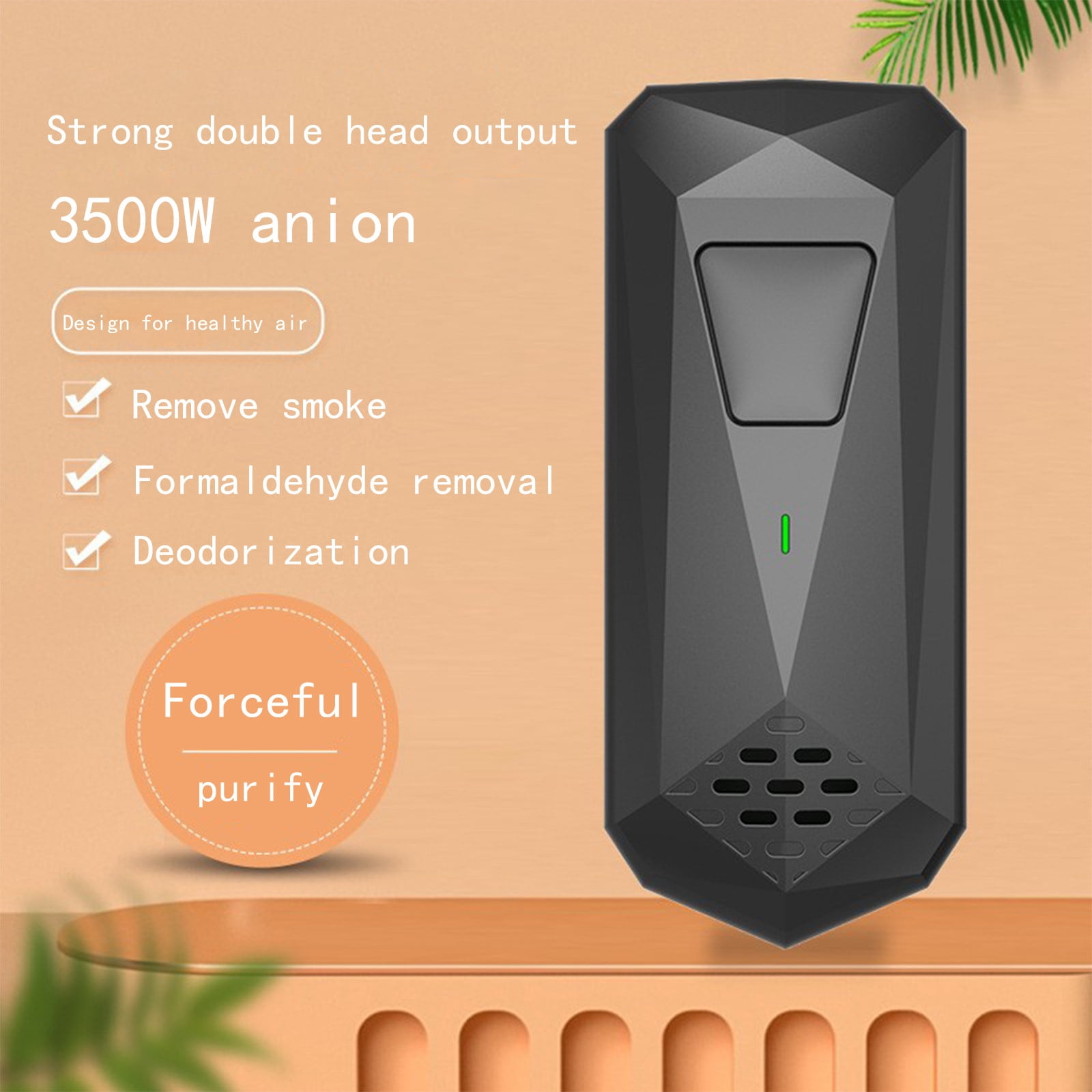 LSLJS Plug-in Negative Purifier,3500W, Negative Home Purifier, Air Purifier
