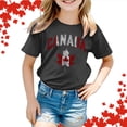 thumbnail image 2 of GDREDA Canada T-Shirts Imprimé Drapeau Filles T-Shirt à Manches Courtes Été Col Rond T-Shirt Coupe Décontractée T-Shirts Basiques, 2 of 6
