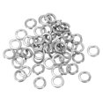 thumbnail image 1 of Unique Bargains Rondelle M4 à Loquet Séparé, Lot de 100 Joint de Rondelle à Loquet à Ressort en Acier Inoxydable 304 de 4 mm ID 6,3 mm OD, Ton Argent, 1 of 5