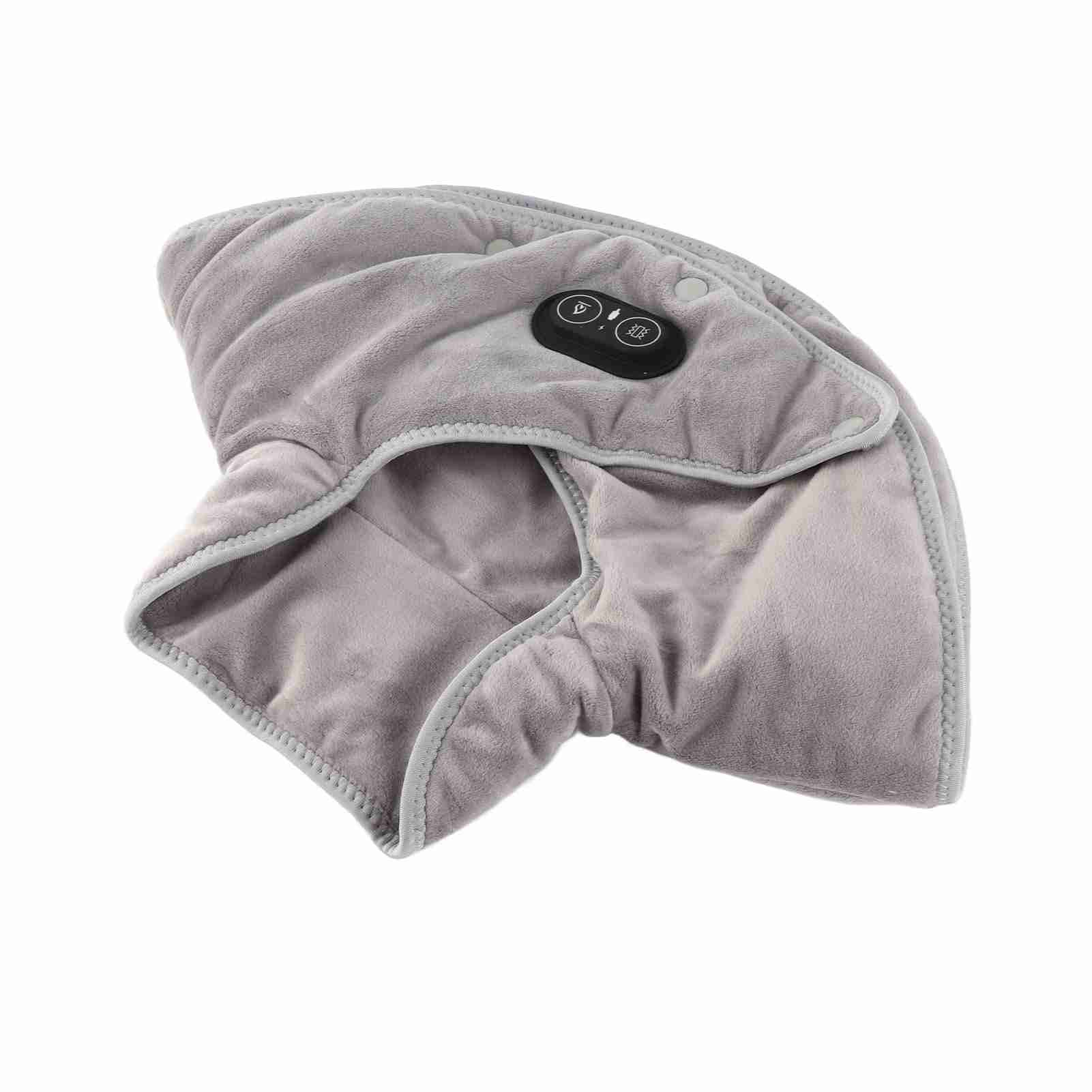 Heated Neck Wrap, Electric Heated Heating Pad 3 Level Temperature Adjustment USB Charge Massage  for Neck Shoulders