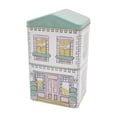 thumbnail image 1 of Holiday Time Maison De Noel Collection Modern Village House Shaped Storage Tin with Lid, Festive Food Storage Container, 1 of 7
