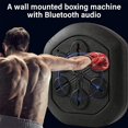 thumbnail image 2 of Boxing Machine Wall Mounted Boxing Workout, Smart Music Boxing Training Machine with Boxing Gloves Bluetooth Connection Indoor, 2 of 5