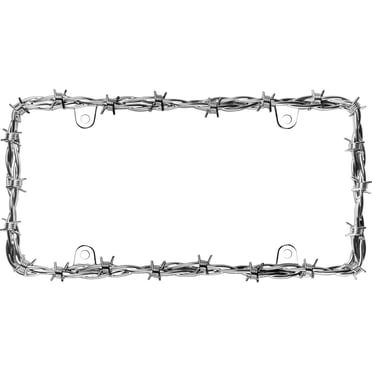 Cruiser Accessories, cadre de fil barbelé II pour plaque d’immatriculation