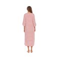 thumbnail image 2 of Faithtur Robe de Nuit d'Été pour Femme Grande Taille à Rayures Col Rond Fermeture Éclair Jupe de Sommeil, 2 of 7