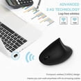 thumbnail image 4 of Left Handed Mouse, Lekvey 2.4G Wireless Hand Ergonomic Vertical Mouse..., 4 of 9