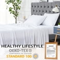 thumbnail image 2 of 3 PCS Bedding Sheets and Pillowcase Set Rayon Derived from Bamboo, Cool Sheets for Hot Sleepers, 2 of 11