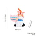thumbnail image 3 of Livre de Viande en Pot Rond Pot de Fleurs compatible avec Support de Macramé Support de Pot de Fleurs en Bois Support de Pot de Fleurs Intérieur Mural Support de Pot de Fleurs Extérieur Lapin Tenant un Pot de Fleurs pour Succulentes Décoration d'Entrée, 3 of 4
