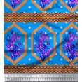 thumbnail image 3 of oneOone Cotton Poplin Fabric Geometric|Leaves & Floral Panel Decor Fabric Printed BTY 56 Inch Wide, 3 of 3