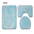 thumbnail image 4 of maskred 3x Bathroom Rug Sets Easy To Install Waterproof Anti-slip Multi-functional Eco-friendly Durable PJ210908-A010 1Set, 4 of 6