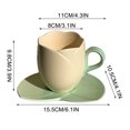 thumbnail image 2 of Suncoda Cup, Ceramic Coffee Cup and Saucer Set Home Restaurant Tea Cup Flower Tea Cup, 2 of 5