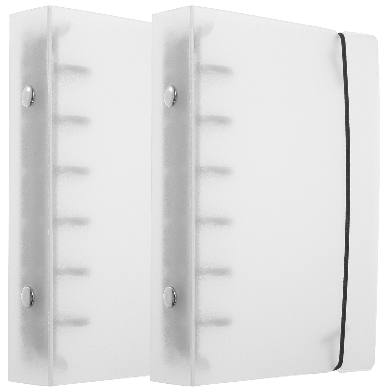IFANLANDOR 2Pcs Binder Folder White PP Clear Binder for General Users Home Use