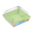 thumbnail image 4 of DOLITY 100x Paper Bakery Boxes with Clear Lid Household for Pastry Donuts Cake Roll Light Green, 4 of 9