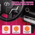 thumbnail image 4 of Qaba 12V Electric Car for Kids, Licensed Toyota Kids Electric RC Car, Toddler Ride on Toys Gift, Pink, 4 of 10