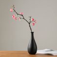 thumbnail image 3 of MasteelfCA 1Pc Simplicity Black Ceramic Vase Simulation Flowers Dried Flowers Container Household Craft Ornament, 3 of 8