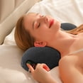 thumbnail image 1 of Boovnll Pillows Soft Comfort Support Neck and Shoulder Relaxer Portable Cervical Traction Device Neck Stretcher with Graphene Heating Pad Neck Corrector Chiropractic Pillow for Headache Pillow, 1 of 2
