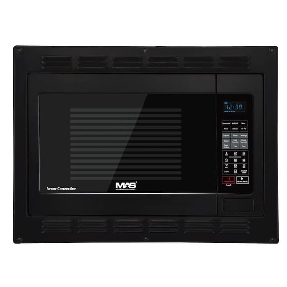 Contoure Microwave Oven RV-188BK-CON MAS; 1.1 Cubic Foot Capacity; 1000 Watts Cooking Power/1500 Watts Input Power; Blue LED Display And One Touch Preset; Convection Oven; Smart Air Fryer; Black