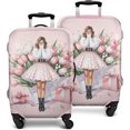 thumbnail image 1 of Travel Luggage Cover Suitcase Protector Fits 18-32 Inch Luggage Wheel Covers Patterned Travel Related Items Flower Luggage Protector Elastic Luggage Anti-scratch Suitcase Cover M, 1 of 5