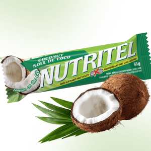 Nutritel - Noix de coco - Remplacement des repas Portein Energy Bar - paquet de 12