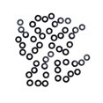 thumbnail image 4 of S SERENABLE 50 Pcs Illets de Badminton Rondelles en Nylon Universelles Portables pour Double Trous de Ficelle Réparation Fil Garde-illets Anneaux Noir, 4 of 9