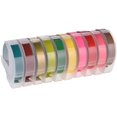 thumbnail image 1 of 3D Plastic Embossing Tape Refill for DYMO 12965 1610 Label Maker, 9.8 Feet per Roll, 10 Rolls (Random Colors), 1 of 5