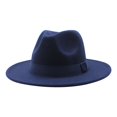 thumbnail image 1 of Men's and Women's Solid Ribbon Bucket Hat Jazz British Hat, 1 of 3