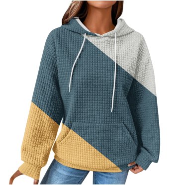 Rbaofujie Lightweight Sweaters for Women Womens Casual Long Sleeve Round Neck Ladies Sweatshirts Tops Blouse Plain Hoodie White Graphic Hoodies for Women