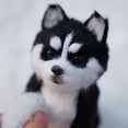 thumbnail image 3 of Realistic Husky Plush Stuffed Pet Dog Simulation Toy Dog Puppy Stuff✨ O4U2, 3 of 9