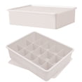 thumbnail image 4 of Compartment Storage Case with Lid, Storage Box Drawer Organizer for Underwear Panty Organizing, 11x8x3 Inches, 4 of 8