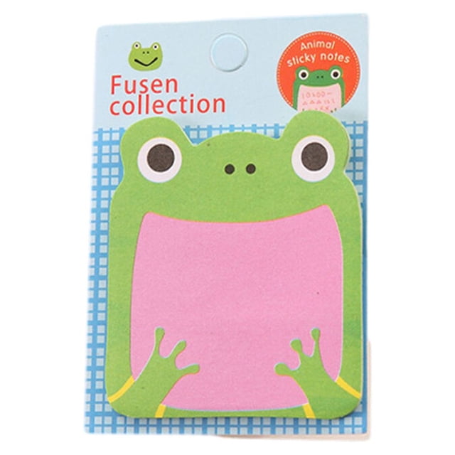 Baohd Cute Animal Sticky Notes Kawaii Removable Notepad Student School Supply Bookmark Memo Sticker Pupils Children Party Bags Filler Frog