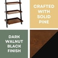 thumbnail image 4 of Convenience Concepts French Country Bookshelf Ladder in Dark Brown Walnut Wood, 4 of 7