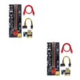 thumbnail image 2 of Maytalsory PCI-E 1x à 6x Carte d'Extension Module de Carte USB Portable Ordinateur d'Exploitation Minière Carte Mère Adaptateur Composant Appareil Mineur Fente Rouge+fil Rouge 2 Ensembles, 2 of 6