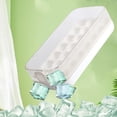 thumbnail image 1 of EGNMCR Ice Cube Tray, Ice Lattice Ice Tray Summer Household Ice Box Ice Maker Ice Cubes Molds Self Made Ice Cubes Press Type Household Water Filled Ice Storage Ice Making Box Ice grid, 1 of 9
