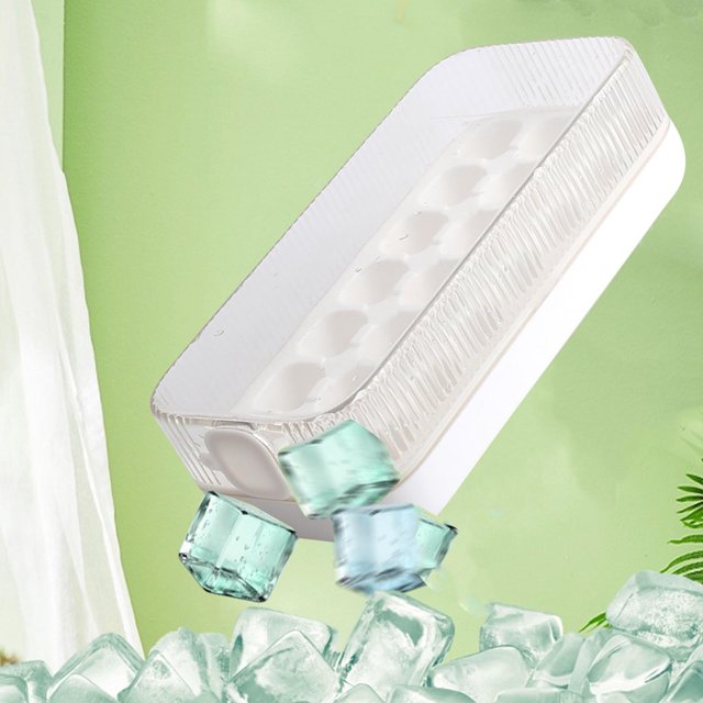 EGNMCR Ice Cube Tray, Ice Lattice Ice Tray Summer Household Ice Box Ice Maker Ice Cubes Molds Self Made Ice Cubes Press Type Household Water Filled Ice Storage Ice Making Box Ice grid