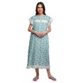 thumbnail image 2 of Moomaya Chemise de Nuit d'Allaitement à Col Rond Imprimée pour Femmes en Coton, 2 of 6