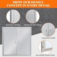 thumbnail image 2 of Ourlova 17 Inches by 24 Inches Stainless Steel Outdoor Kitchen Access Doors High Quality Easy Installation Rust Resistant and Durable for Your Outdoor Cooking Space, 2 of 5