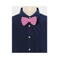 thumbnail image 5 of INSPIRE CHIC Men's Pre-Tied Bow Ties Adjustable Strap Solid Color Knitted Bowtie Pink, 5 of 5